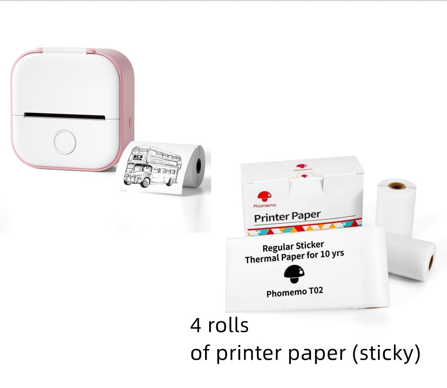 Portable Mini Thermal Printer - Bluetooth Accessible