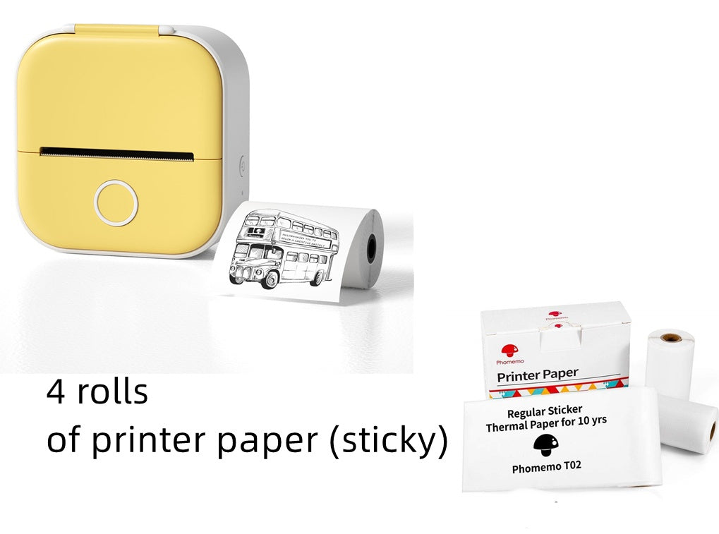 Portable Mini Thermal Printer - Bluetooth Accessible